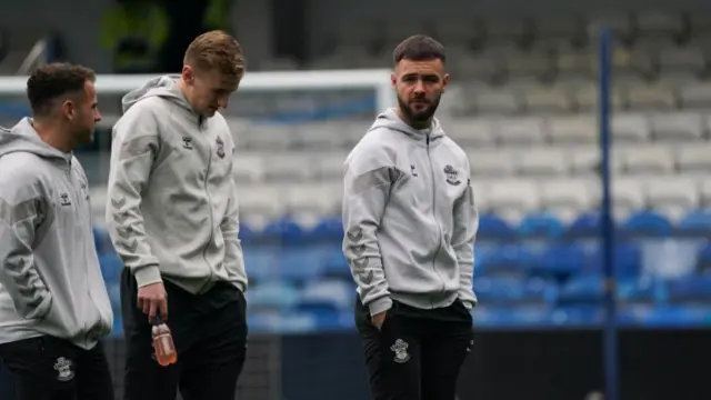 Southampton players at Loftus Road