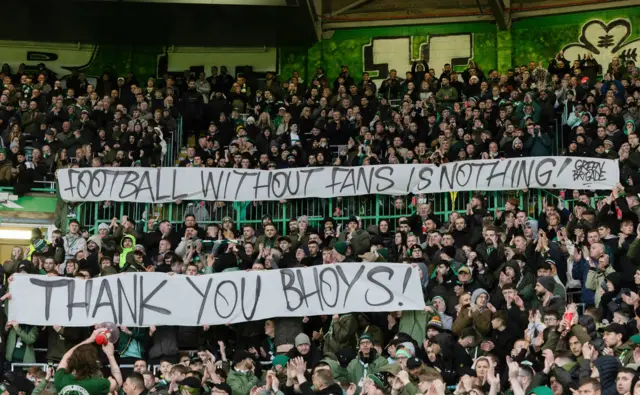 Celtic fans show their appreciation