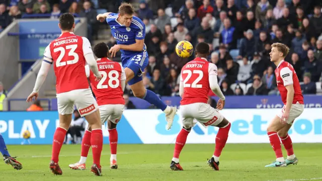 Leicester v Rotherham match action