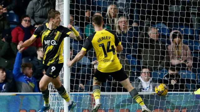 Watford celebrate scoring