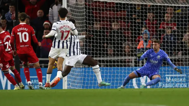 Morgan Rogers scores for Middlesbrough