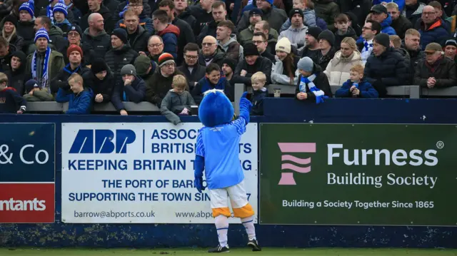 Bluey the Bluebird, the Barrow mascot