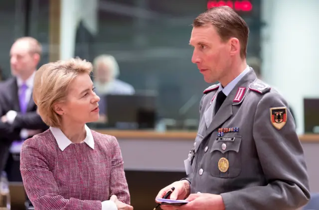 Gen Christian Freuding with current EU Commission President Ursula von der Leyen