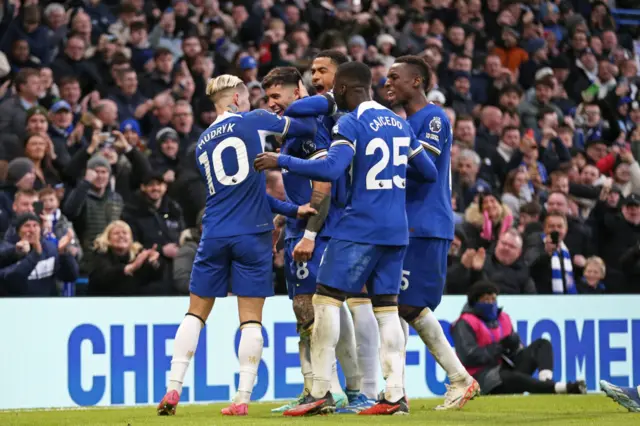 Chelsea goal celebrations