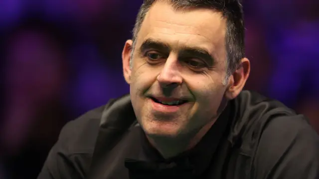 Ronnie O'Sullivan smiles