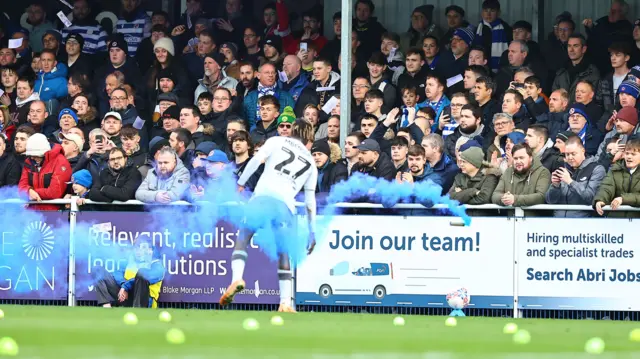 Reading fans protest at Eastleigh