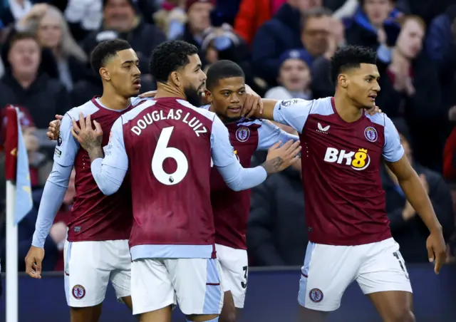 Aston Villa celebrate