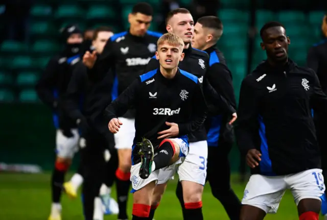 Rangers warm up