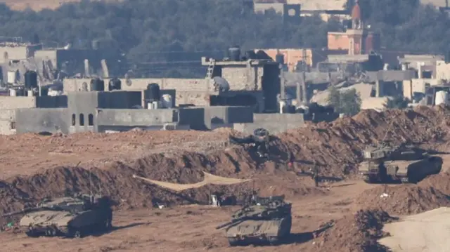 Israeli tanks in Gaza