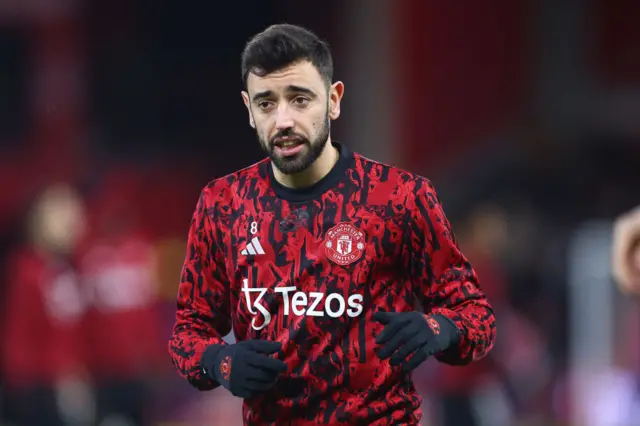 Manchester United midfielder Bruno Fernandes