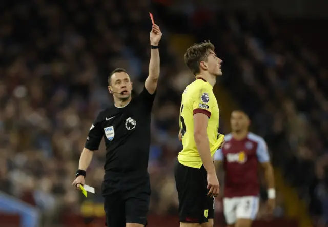 Sander Berge red card