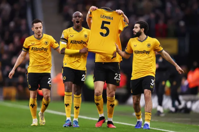 Wolves celebrate