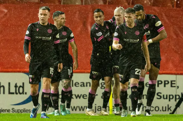 St Mirren celebrate