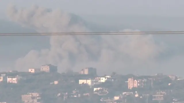 Some billowing over Gaza, 30 December