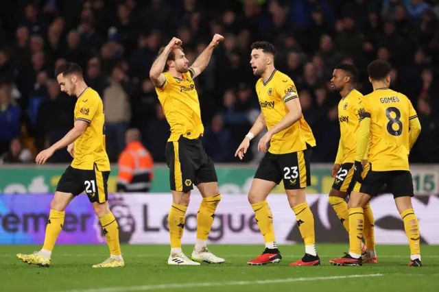 Wolves celebrate