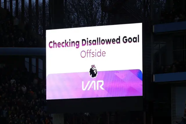 VAR check on board