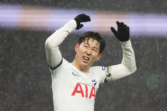 Son Heung-min scores for Tottenham