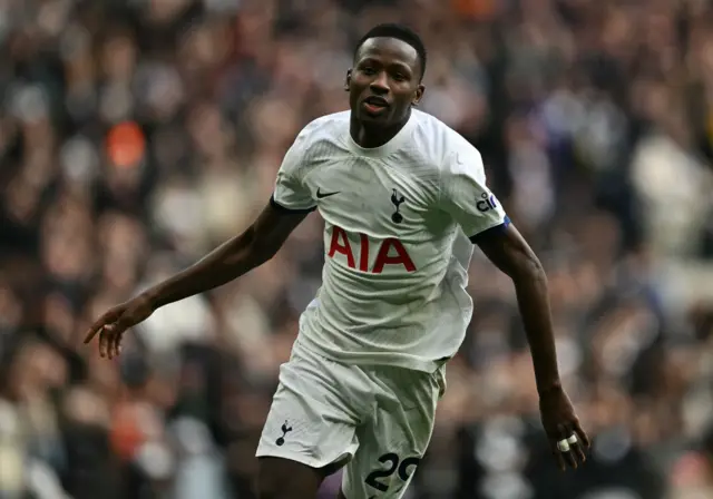 Pape Sarr scores for Tottenham