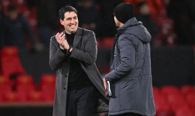 Bournemouth boss Andoni Iraola celebrates a win