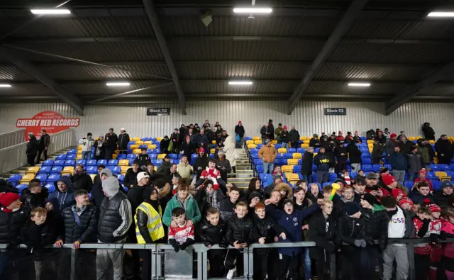 Ramsgate fans at AFC Wimbledon