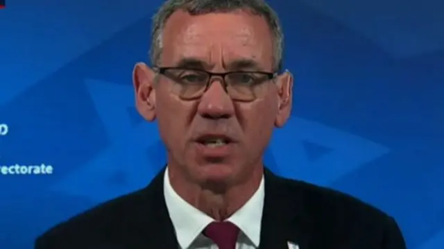 Mark Regev, a senior adviser to Israeli PM Benjamin Netanyahu, talks to the BBC