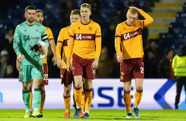 Motherwell players trudge off