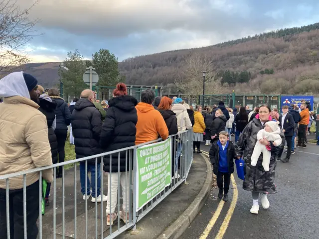 Children leave Ynysowen School