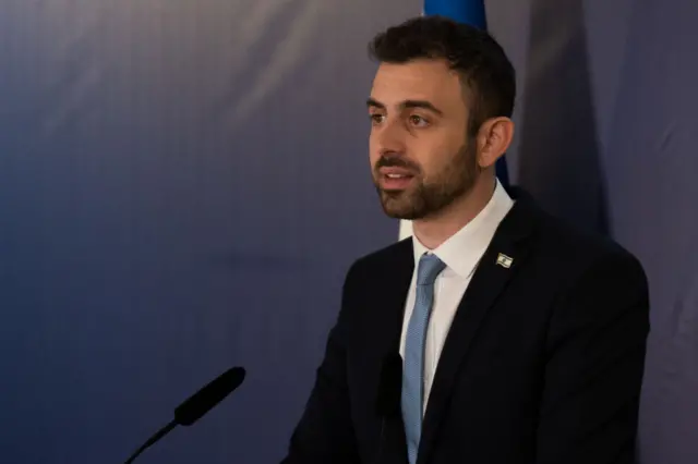 Government spokesperson Eylon Levy during a press briefing