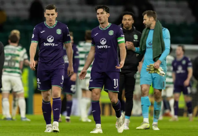 Hibs were well beaten at Celtic Park