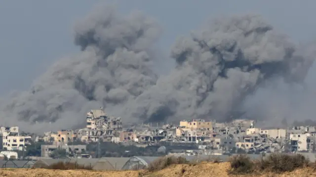 Bombing over the Gaza Strip