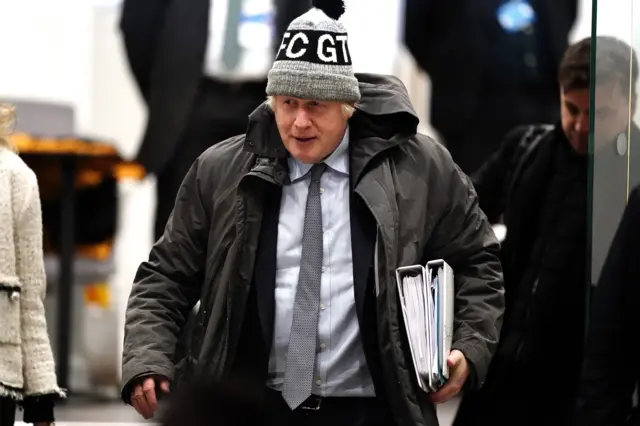 Boris Johnson leaves the Covid inquiry