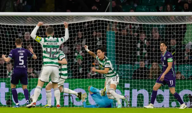 Oh Hyeon-gyu celebrates after making it 1-0