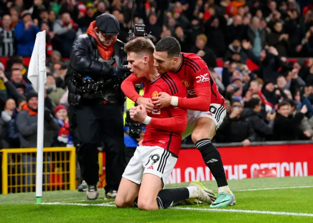 Scott McTominay celebrating