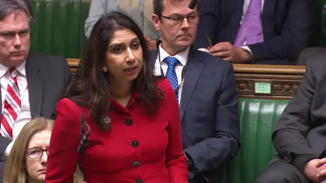 Suella Braverman addresses the House of Commons