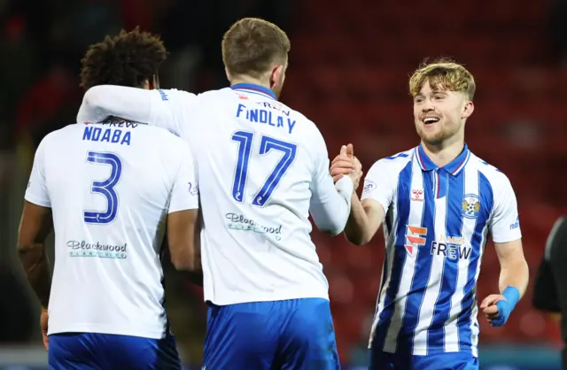 Kilmarnock are now just one point behind fifth-placed Hibs