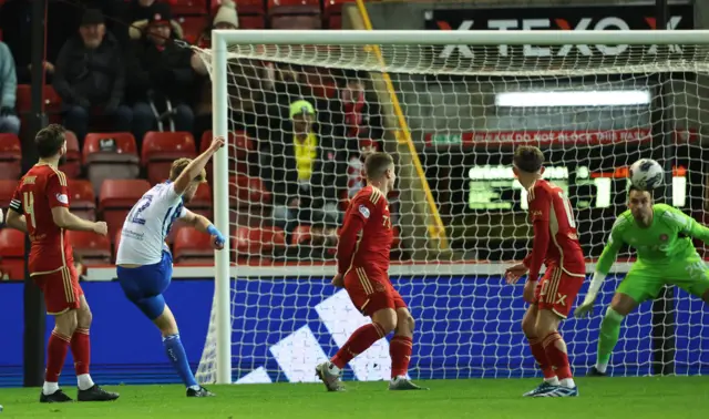 David Watson knocks in the winning goal