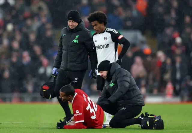 Joel Matip receives treatment