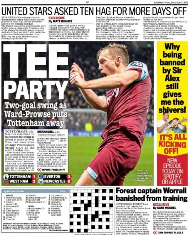 Mail back page