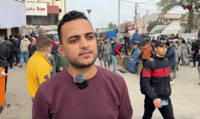 Tariq Dahlan, who escaped Gaza City to Khan Younis, says there is currently “no safe place” in Gaza