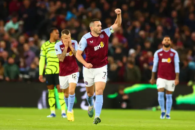 John McGinn celebrates