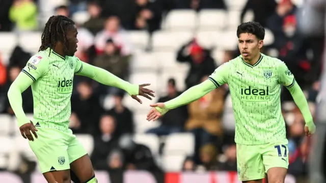 West Brom celebrate