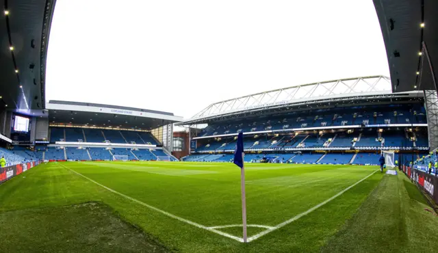 A general view of Ibrox Stadium