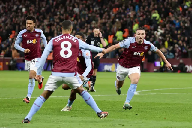 John McGinn celebrates