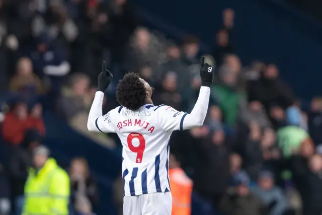 Josh Maja celebrates a goal