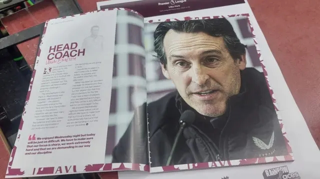 Aston Villa programme