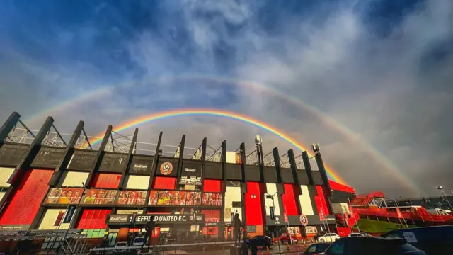 Rainbow over Bramall Lane