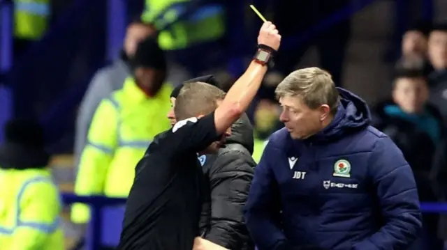 Blackburn boss Jon Dahl Tomasson is sanctioned