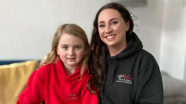 Alison Dickinson with her daughter Liv