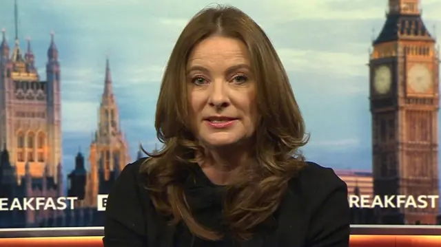 Gillian Keegan sat in a BBC studio