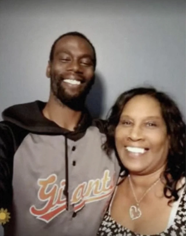 Selfie of Tyre and his mom